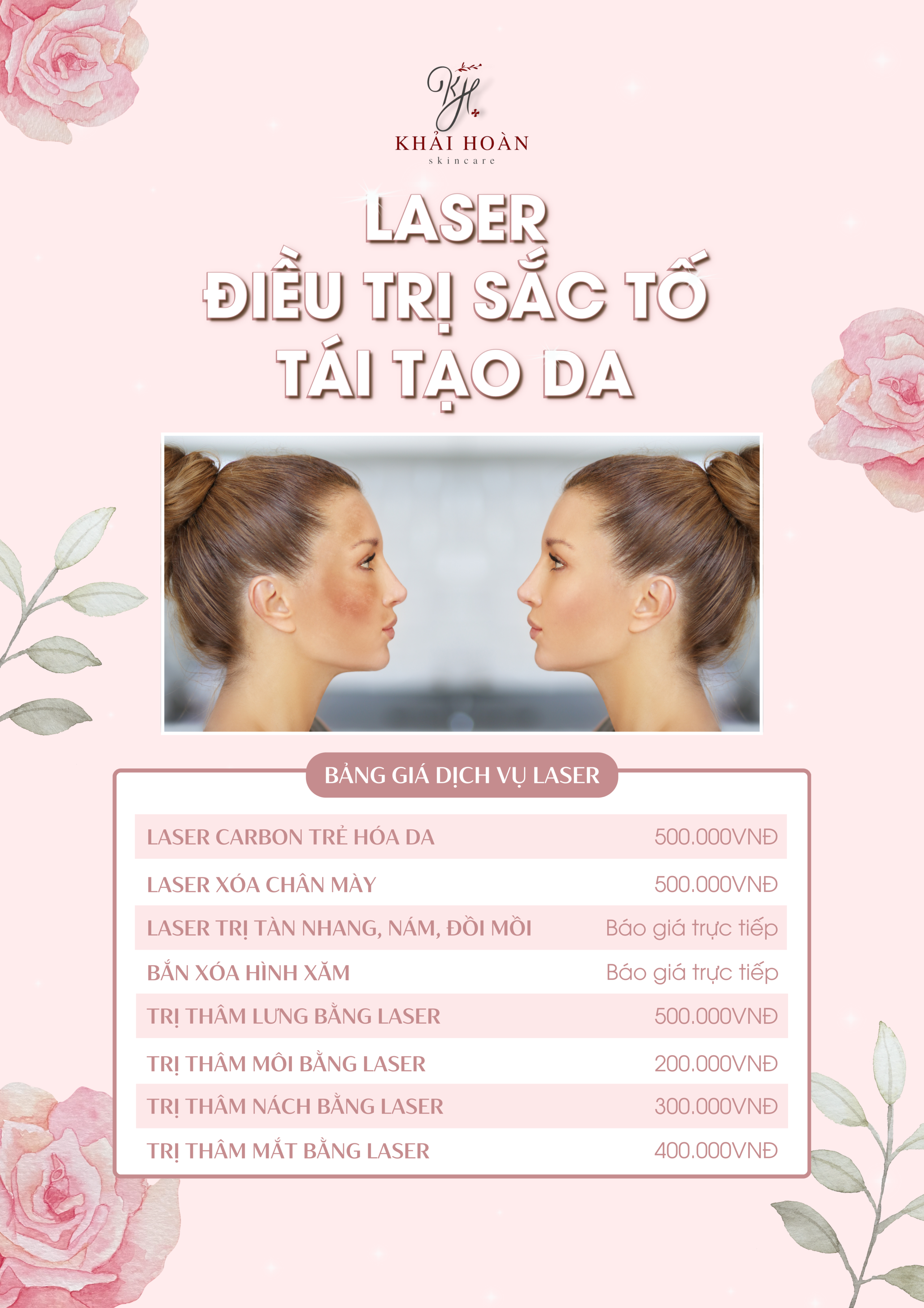 Bảng giá trị nám 18 khaihoanskincare - bang gia tri nam